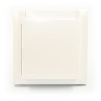 Efapel Logus90 ramka z klapką do gniazda ip44 lodowy 90961 TGE