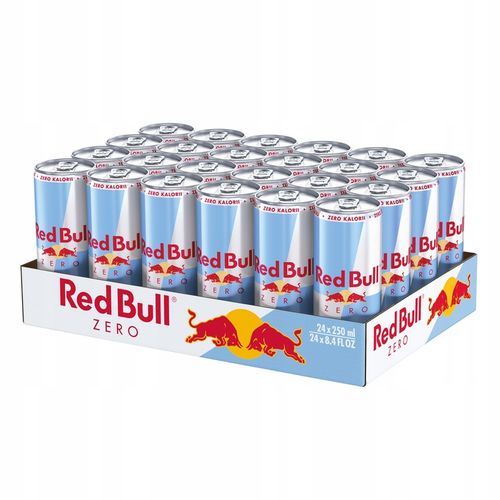 RED BULL Napój Energetyczny Zero bez cukru 24x250ml ZESTAW na Arena.pl