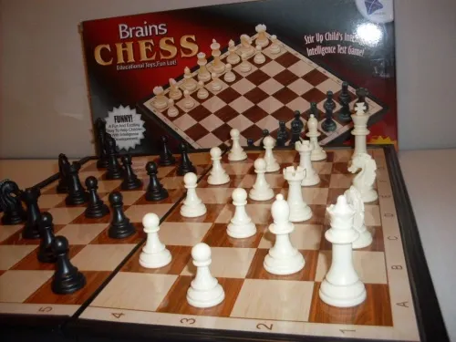 SZACHY i WARCABY magnetyczne DUŻE 30x30 DREWO na Arena.pl