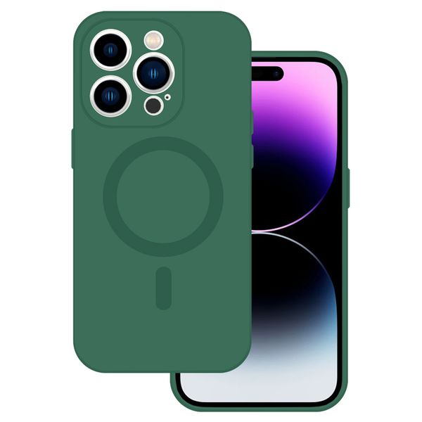 TEL PROTECT MagSilicone Case do Iphone 15 Zielony zdjęcie 1
