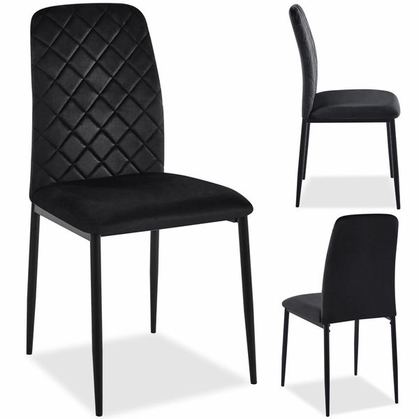 Krzesło MAVERIK VELVET czarne zdjęcie 10