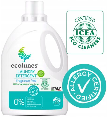 ECOLUNES HIPOALERGICZNY PŁYN DO PRANIA BEZZAPACHOWY 1000 ML na Arena.pl