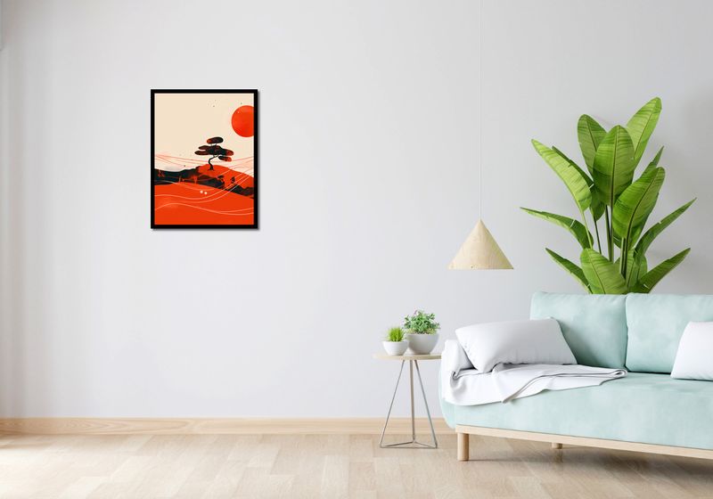 Plakat 50x65cm Czerwone Pustynne Pejzaże zdjęcie 4