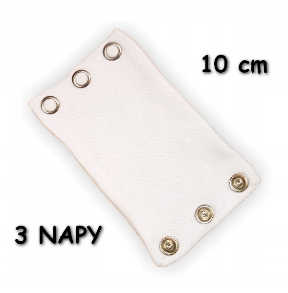 Przedłużacz Body RÓŻNE KOLORY, 10cm 3 NAPY, KLEKLE zdjęcie 4