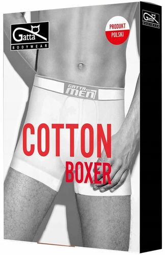 6 X GATTA BOXER BOKSERKI MĘSKIE BAWEŁNA SZARE BIAŁE M na Arena.pl