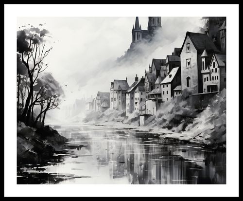 Plakat 50x40cm Mglisty Refleks na Arena.pl