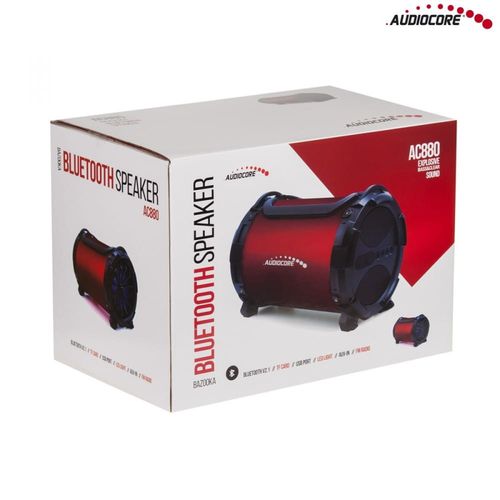 Audiocore Głośnik bazooka AC880 bluetooth microSD bordo na Arena.pl