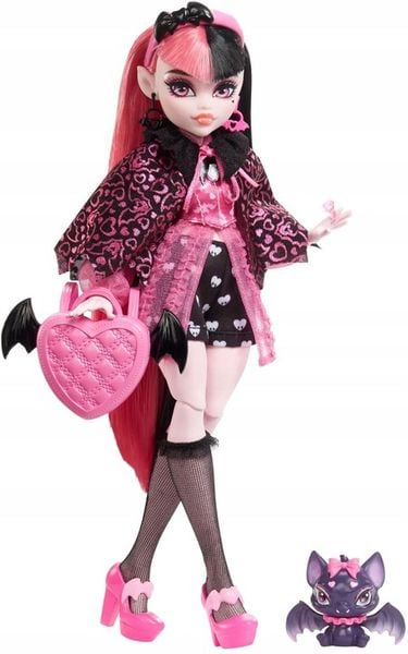 Monster High Draculaura Lalka Modowa Zestaw AKCESORIA HHK51 MATTEL zdjęcie 3
