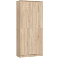 Regał do biura, domu, zamykany, ZORIN, 80x35x180 dąb sonoma | TYLETEGOTU