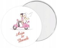 LUSTERKO prezent podziękowanie dla gości na ŚLUB WESELE + imiona data