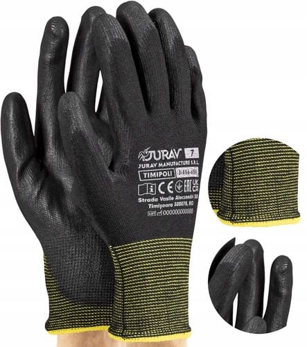 rękawice robocze czarne j-timipoli_bb7-s - 120 par na Arena.pl