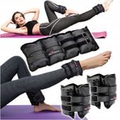 OBCIĄŻNIKI NA NADGARSTKI RĘCE KOSTKI NOGI CIĘŻARKI TRENING DO ĆWICZEŃ 2x2kg