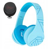 słuchawki dla dzieci powerlocus kids niebieskie bezprzewodowe bluetooth