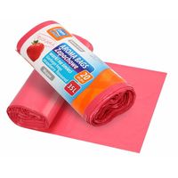 WORKI NA ŚMIECI WIĄZANE ZAPACHOWE AROMA BAGS 35 L 20 SZT. TRUSKAWKOWE