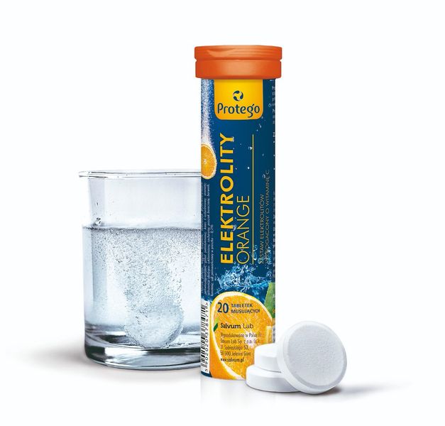 Protego Elektrolity Orange 20 tabletek musujących zdjęcie 1