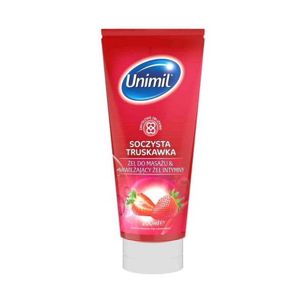 Unimil Strawberry Massage Gel 200Ml zdjęcie 1
