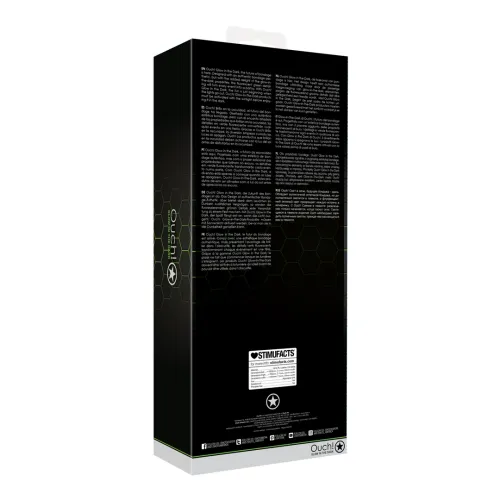 ouch! glow in the dark kajdanki na uda z paskiem s/m, świecące, zielone na Arena.pl