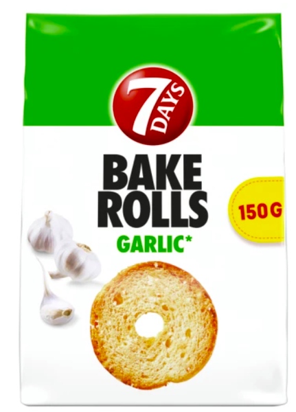 BAKE ROLLS 150G CZOSNEK GARLIC zdjęcie 1