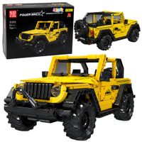 Klocki Konstrukcyjne Auto Samochód Terenowy Wrangler Żółty 746 el. Zabawa