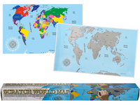 Mapa Świata - Kolorowa Zdrapka - Wersja Angielska
