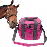 Torba na akcesoria jeździeckie York zamykana RÓŻOWA sprzęt do jazdy