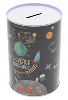 SKARBONKA Metalowa Puszka Na Pieniądze Monety Banknoty 10x15cm KOSMOS 1946