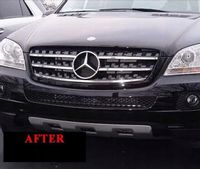 2006-2012 MERCEDES W164 ML - LIstwy chrom grill chromowane na atra