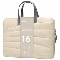 innostyle damska torba na laptopa 15 6 16 wodoodporna carrylite slim beżowa