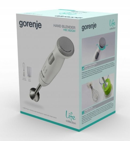 Blender ręczny Gorenje HBC802QW biały rozdrabniacz ubijanie miksuje 800W zdjęcie 6