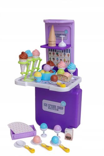LODZIARNIA CUKIERNIA Zestaw w walizce 3w1 lody sklep kuchnia budka z lodami na Arena.pl