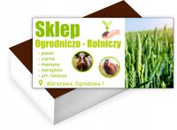 Wizytówki firmowe reklamowe 100 szt duży wybór SKLEP ROLNO OGRODNICZY