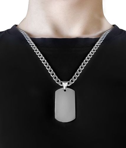 SREBRNY ŁAŃCUSZEK PANCERKA STAL + NIESMIERTELNIK na Arena.pl