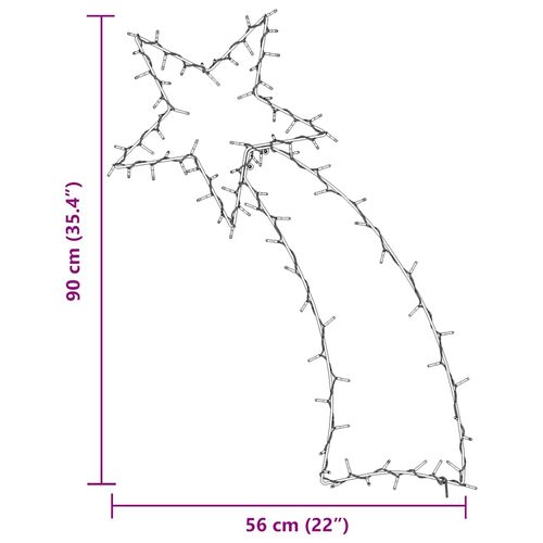 Świąteczne lampki spadająca gwiazda sylwetka, 115 LED na Arena.pl