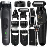 MASZYNKA DO WŁOSÓW TRYMER BRAUN MGK7WCA + GOLARKA + NASADKI - ExtremePack