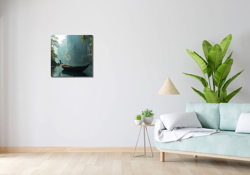 Obraz 50x50cm Samotność na Tafli zdjęcie 2