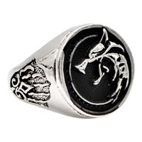 PIERŚCIEŃ SYGNET WILK WALKA NORDYCKI GOTYK 501