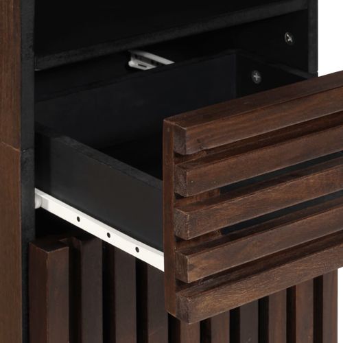 Szafka, brązowa, 38x34x160 cm, lite drewno mango na Arena.pl