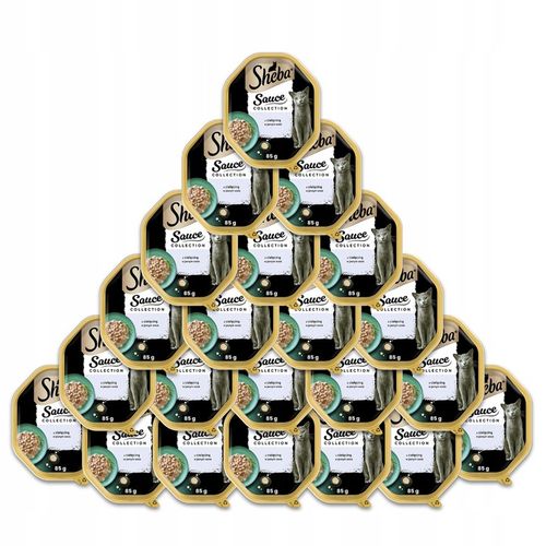 SHEBA mokra karma dla kota z cielęciną w sosie tacka 22 x 85 g na Arena.pl