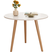 STOLIK KAWOWY MAŁY OKRĄGŁY DREWNIANY SKANDYNAWSKI ŁAWA STÓŁ DO SALONU