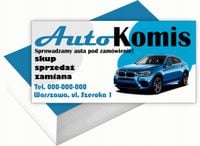 Wizytówki firmowe Foliowane 1000szt dużo różnych wzorów AUTO KOMIS