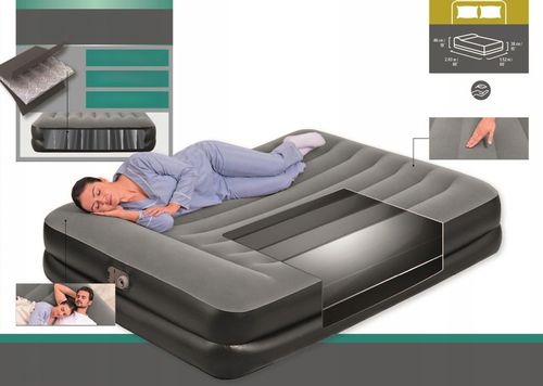 Dmuchany Dwuosobowy Łóżko do Spania z Pompką automatyczną Bestway 203x152cm na Arena.pl