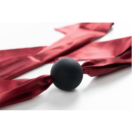 silicone ball gag with satin straps. na Arena.pl