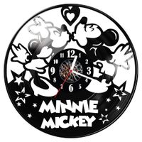 Zegar ścienny z płyty winylowej Myszka Miki 132.14