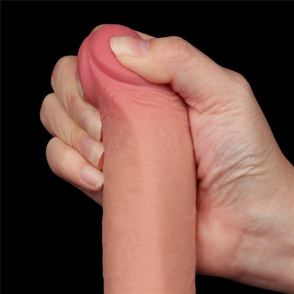9'' Sliding Skin Dual Layer Dong Flesh zdjęcie 13