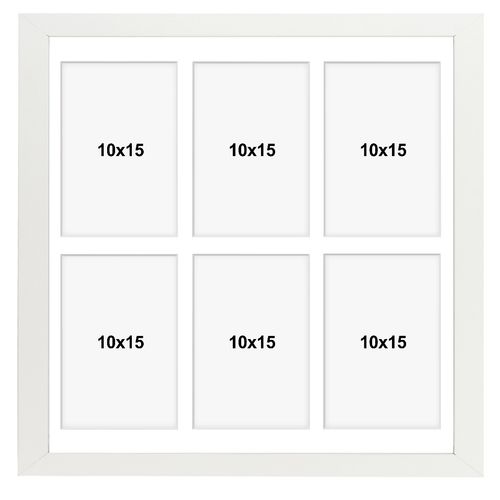 Ramka na 6 zdjęć Hekla 40x40x6 MDF galeria biały 1szt. na Arena.pl