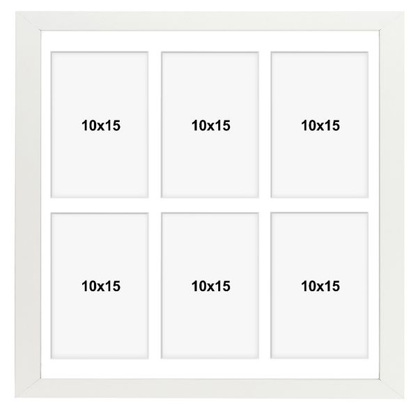 Ramka na 6 zdjęć Hekla 40x40x6 MDF galeria biały 1szt. zdjęcie 7