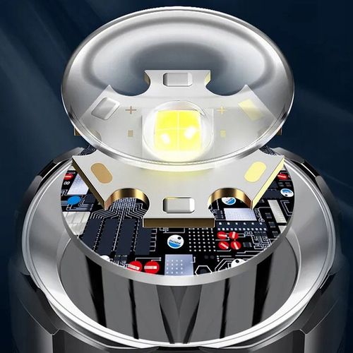 METALOWA Latarka Taktyczna LED Akumulatorowa MOCNA Szperacz Reflektor +Zoom na Arena.pl