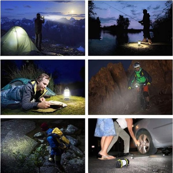 MOCNA LATARKA TURYSTYCZNA LED KEMPINGOWA LAMPA PODRĘCZNA UCHWYT POWERBANK zdjęcie 9