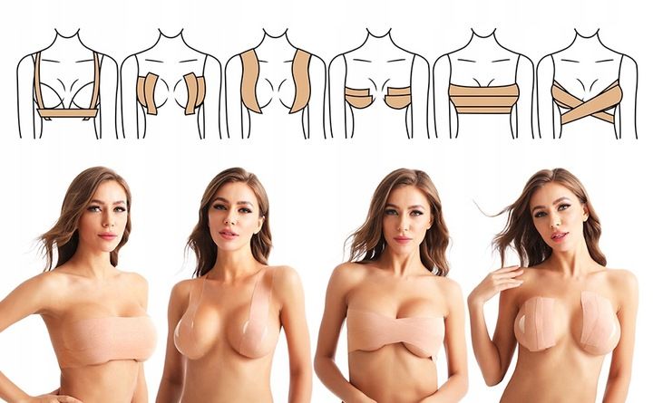 BOOB TAPE TAŚMA UNOSZĄCA MODELUJĄCA BIUST DEKOLT zdjęcie 9