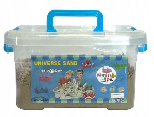 ZESTAW PIASEK KINETYCZNY 2kg + BASEN PIASKOWNICA FOREMKI WALIZKA 18 elem na Arena.pl